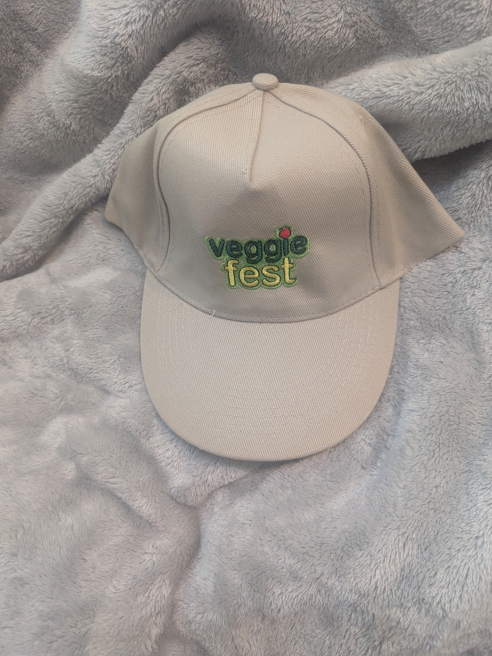 Veggie Fest Beige Baseball Cap - Snapback